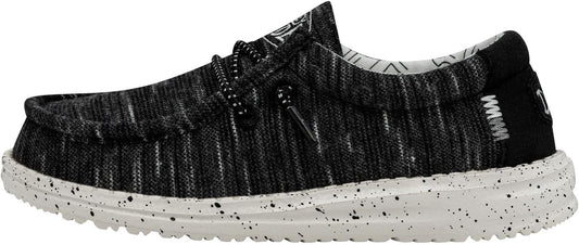 Hey Dude Unisex-Child Wally Stretch Kids Shoes for Comfort