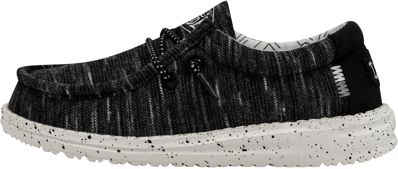 Hey Dude Unisex-Child Wally Stretch Kids Shoes for Travel