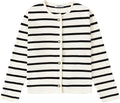 Women's Striped Cardigan Sweater - Versatile Layering Staple