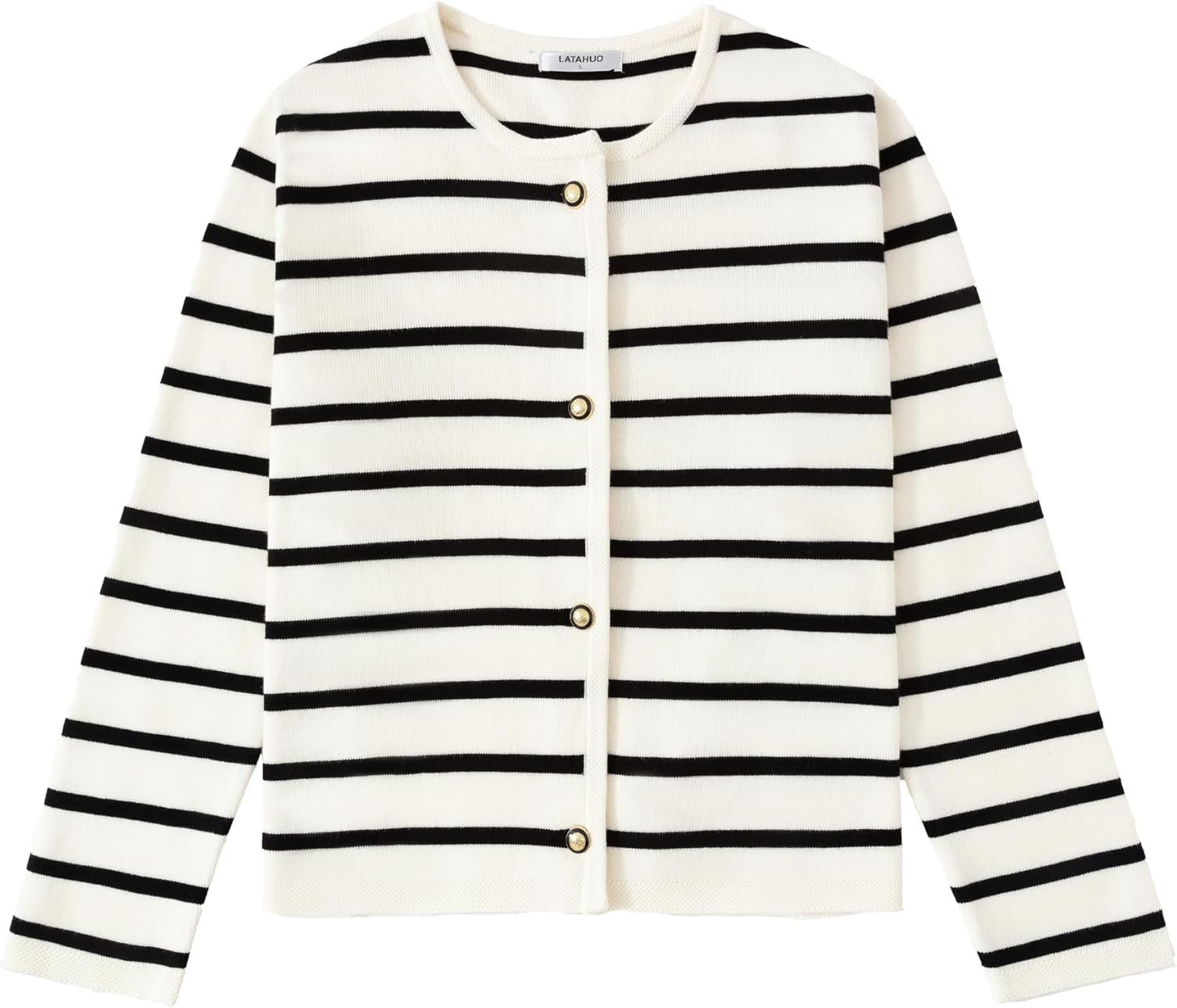 Women's Striped Cardigan Sweater for Trendy Style and Comfort