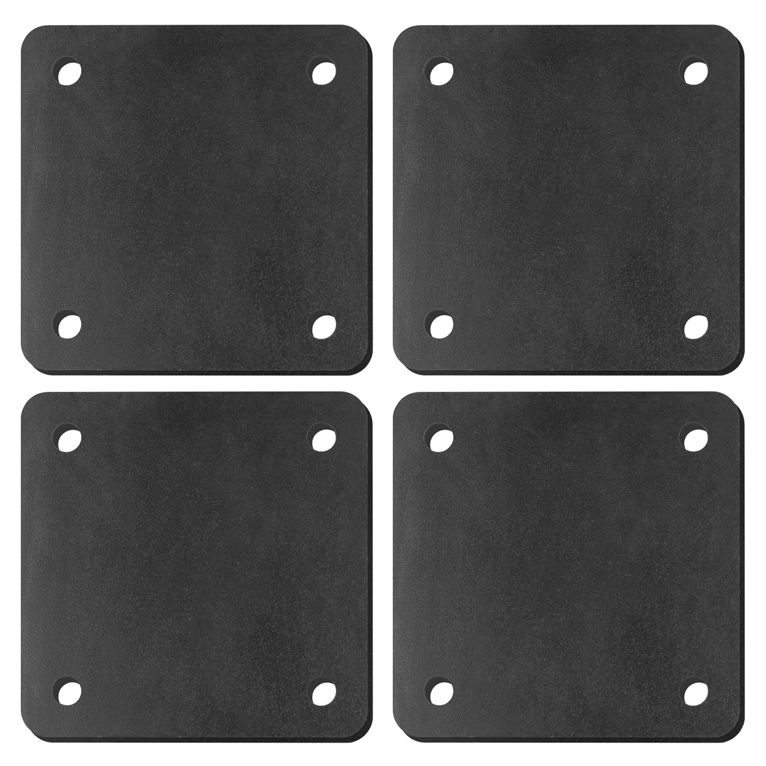 Rocaris 4 Pcs 6 X 6 X 1/4 Inch A36 Steel Plates for Construction