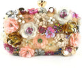 Stunning Flower Evening Handbag with Chain Strap for Women