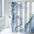 Blue Marble Shower Curtain 72x72 in - Waterproof Fabric Shower Curtain