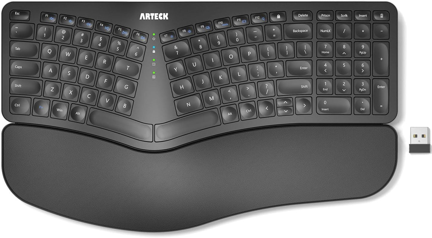 Arteck Ergonomic Split Keyboard: Wireless Comfort