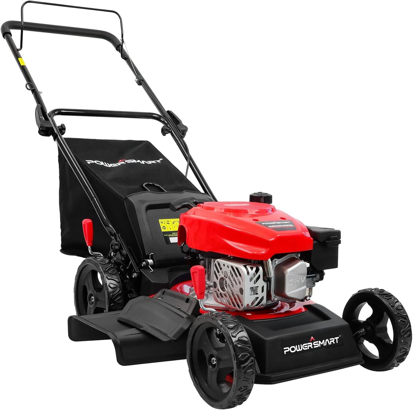 PowerSmart 18-Inch Gas Powered Lawn Mower for Efficient Cutting