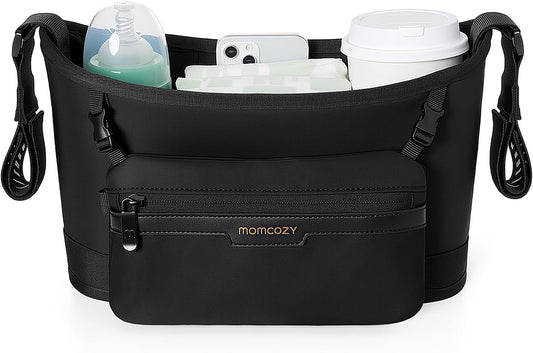 Momcozy Universal Stroller Organizer with Insulated Bottle Holders