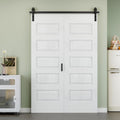 56 in x 84 in 5 Panel Bifold Barn Door - Space-Saving Closet Door
