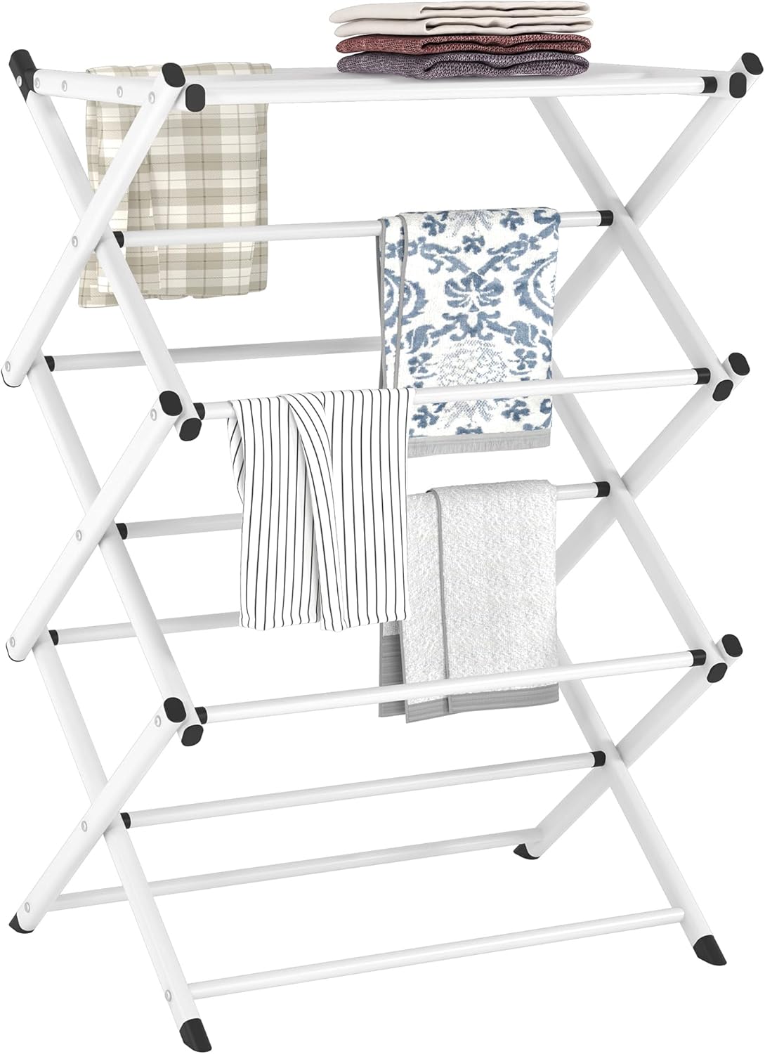 Folding Laundry Drying Rack - FKUO White