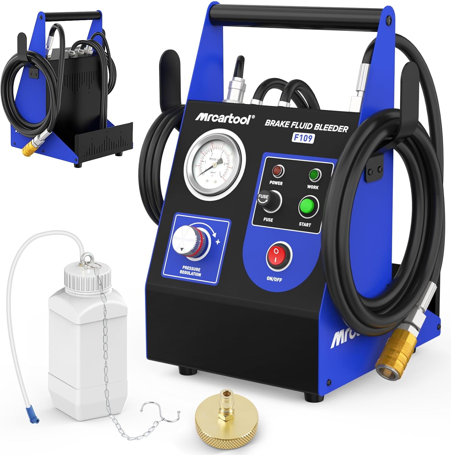Electric Brake Bleeder Kit for Efficient Brake Fluid Exchange