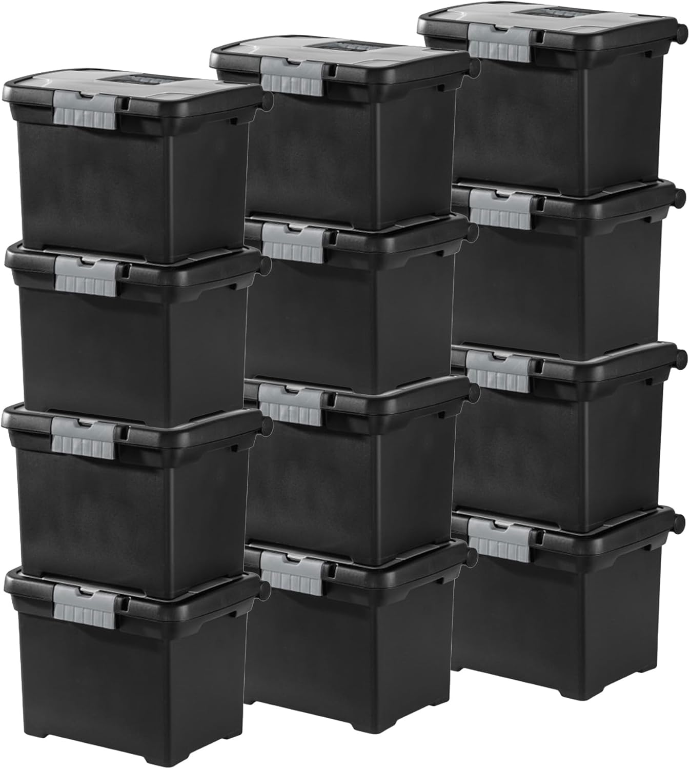 Portable Lockable File Box Organizer for Secure Storage