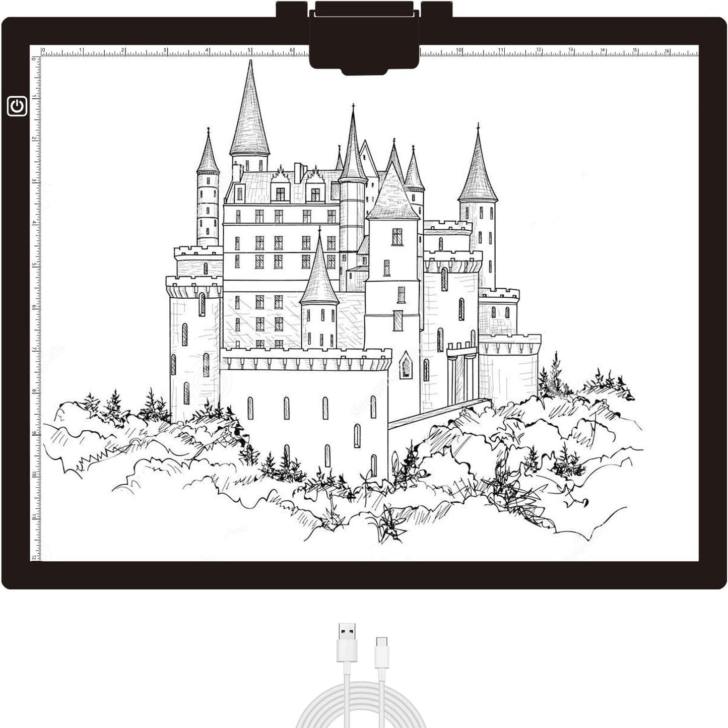Diamond Painting Light Pad A3 with Magnetic Clip & Pen Holder