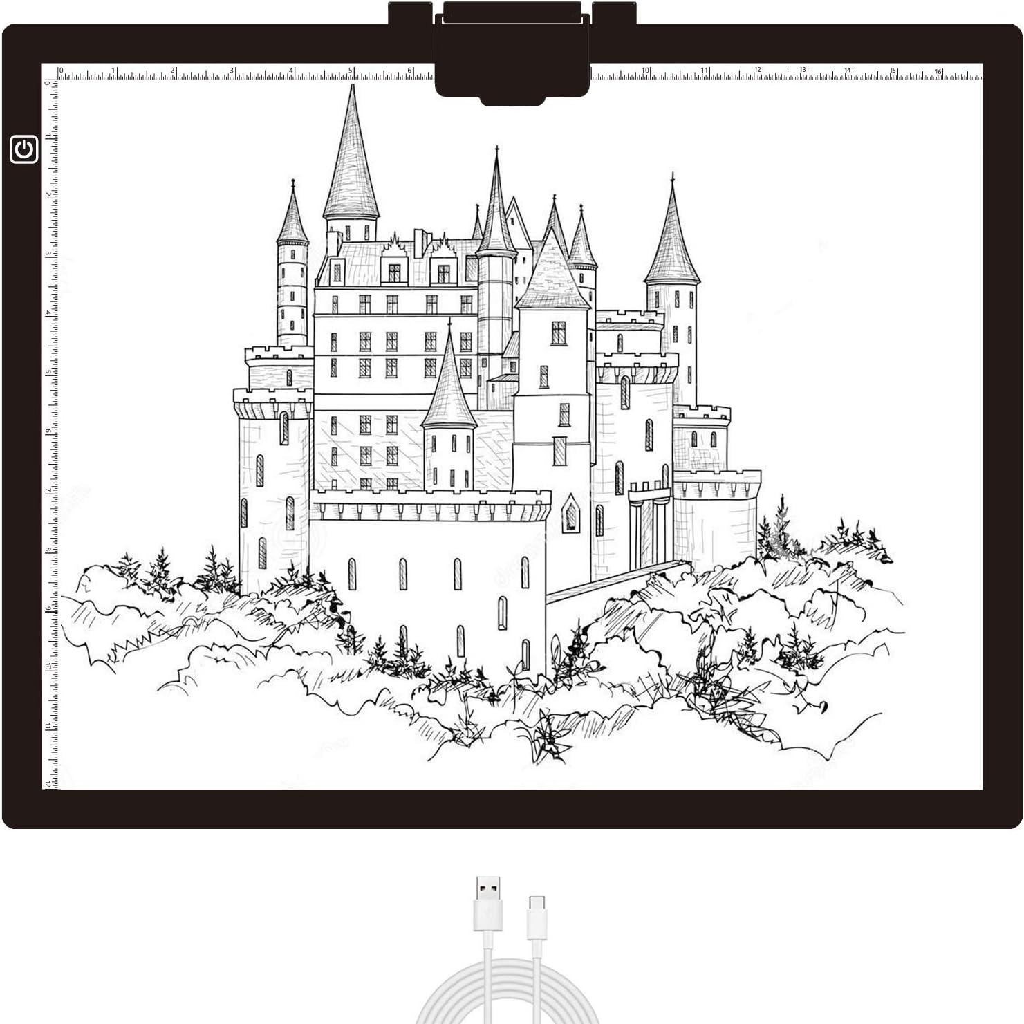 Diamond Painting Light Pad A3 with Magnetic Clip & Pen Holder