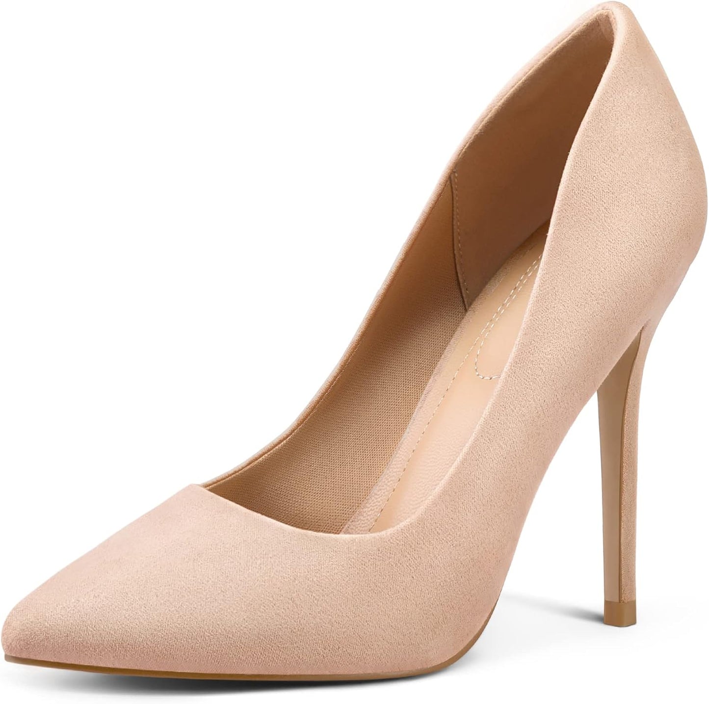 mysoft Women's High Heels Pumps Closed Pointed Toe Stiletto Shoes
