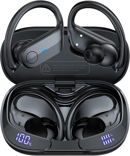 MTALOUYES Wireless Earbuds: 75Hrs Playtime, Noise Cancellation & IPX7 Waterproof