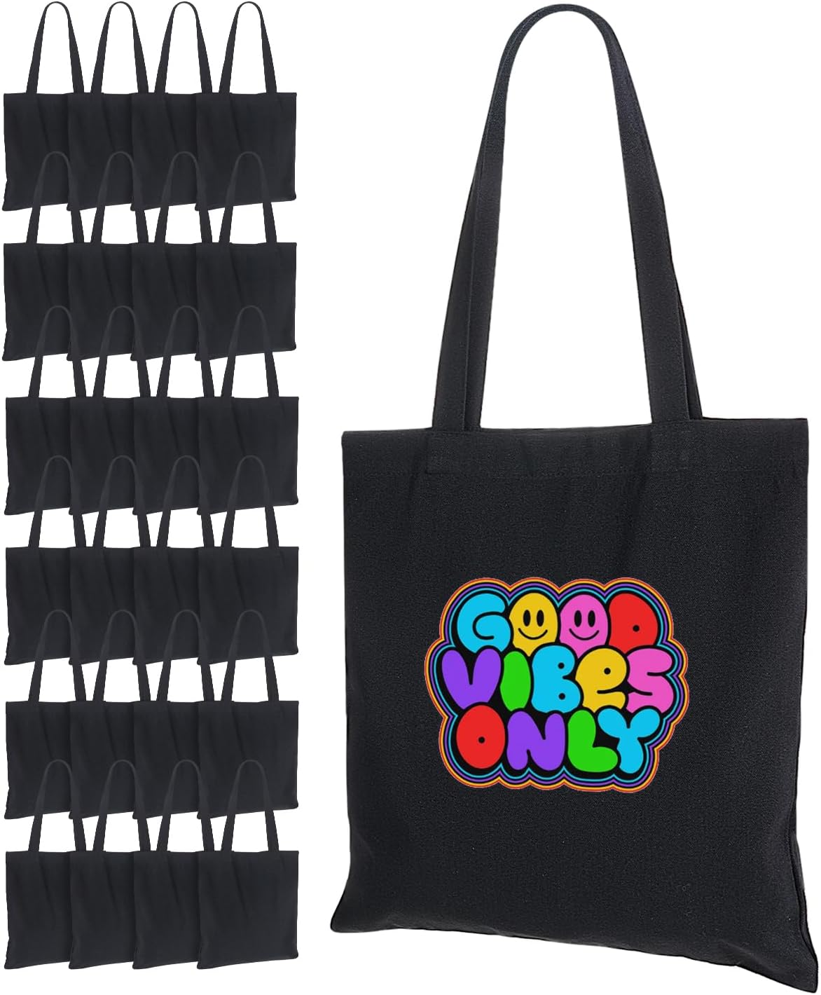 Lzerking Canvas Tote Bag Bulk 24 Pack for All Your Needs