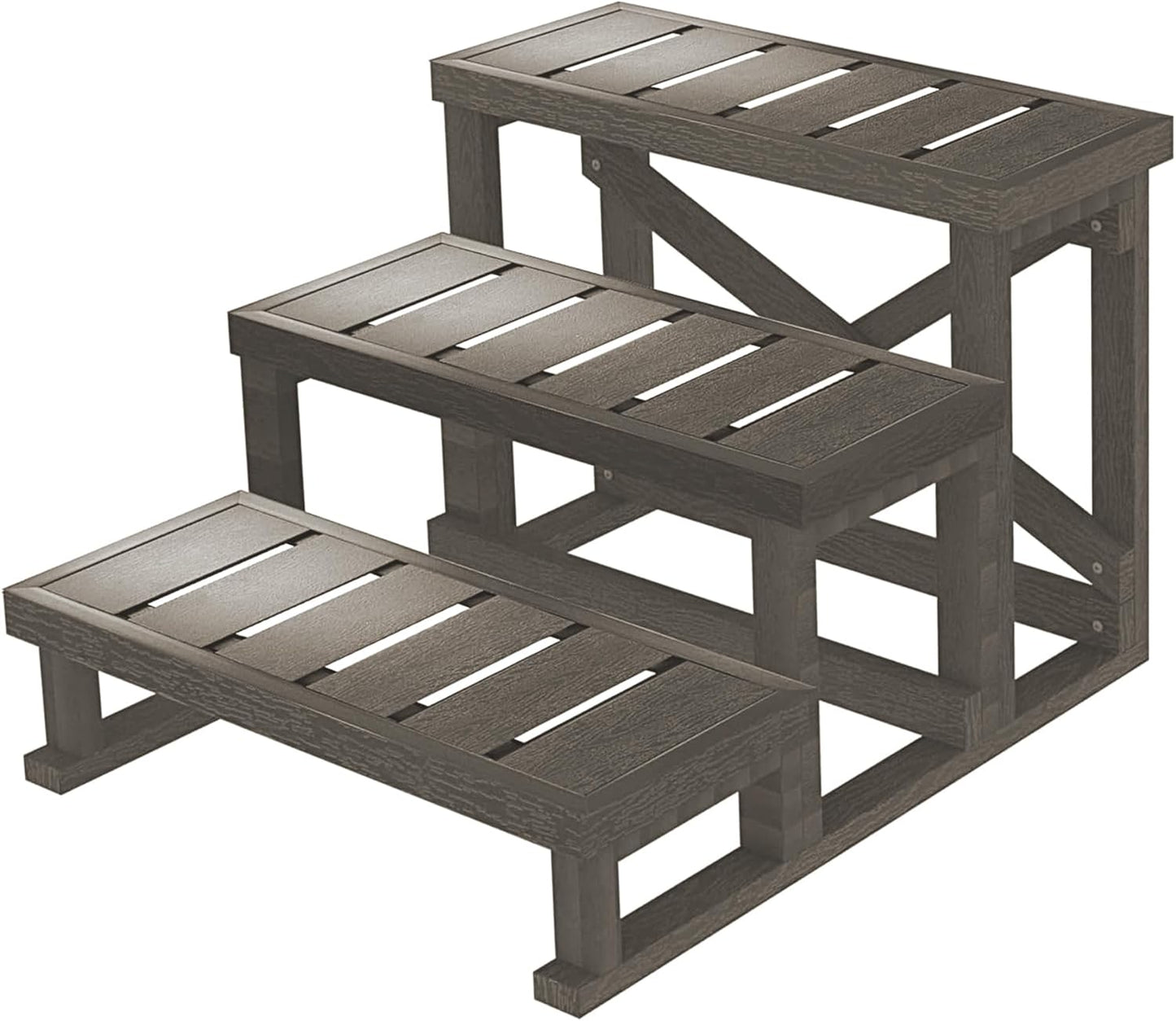 Three Steps Hot Tub Steps for Easy Access and Stability