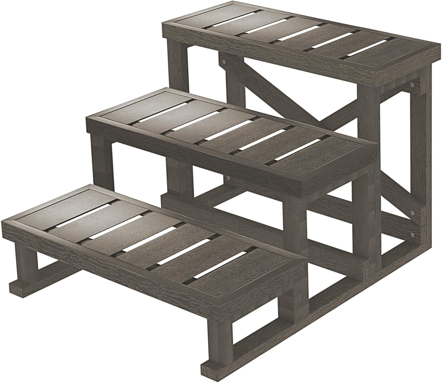 Three Steps Hot Tub Steps for Easy Access and Stability