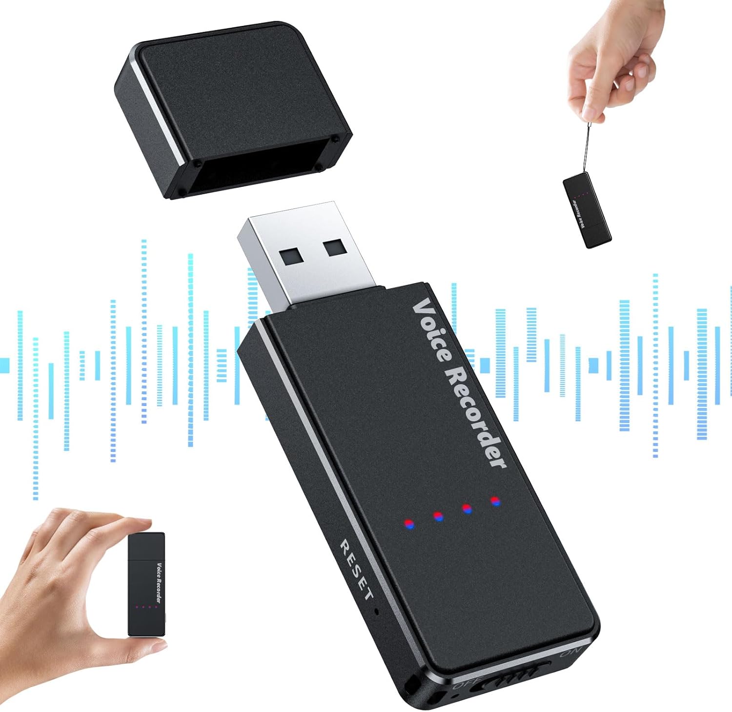 Digital Voice Recorder with 64GB Storage for Lectures and Meetings