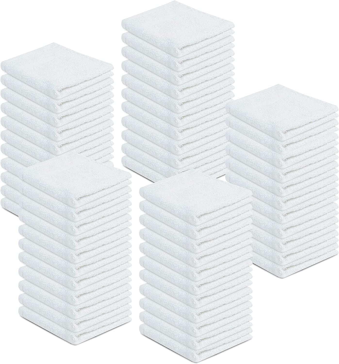 100% Cotton Terry Towels for Cleaning - Pack of 100 Cloths