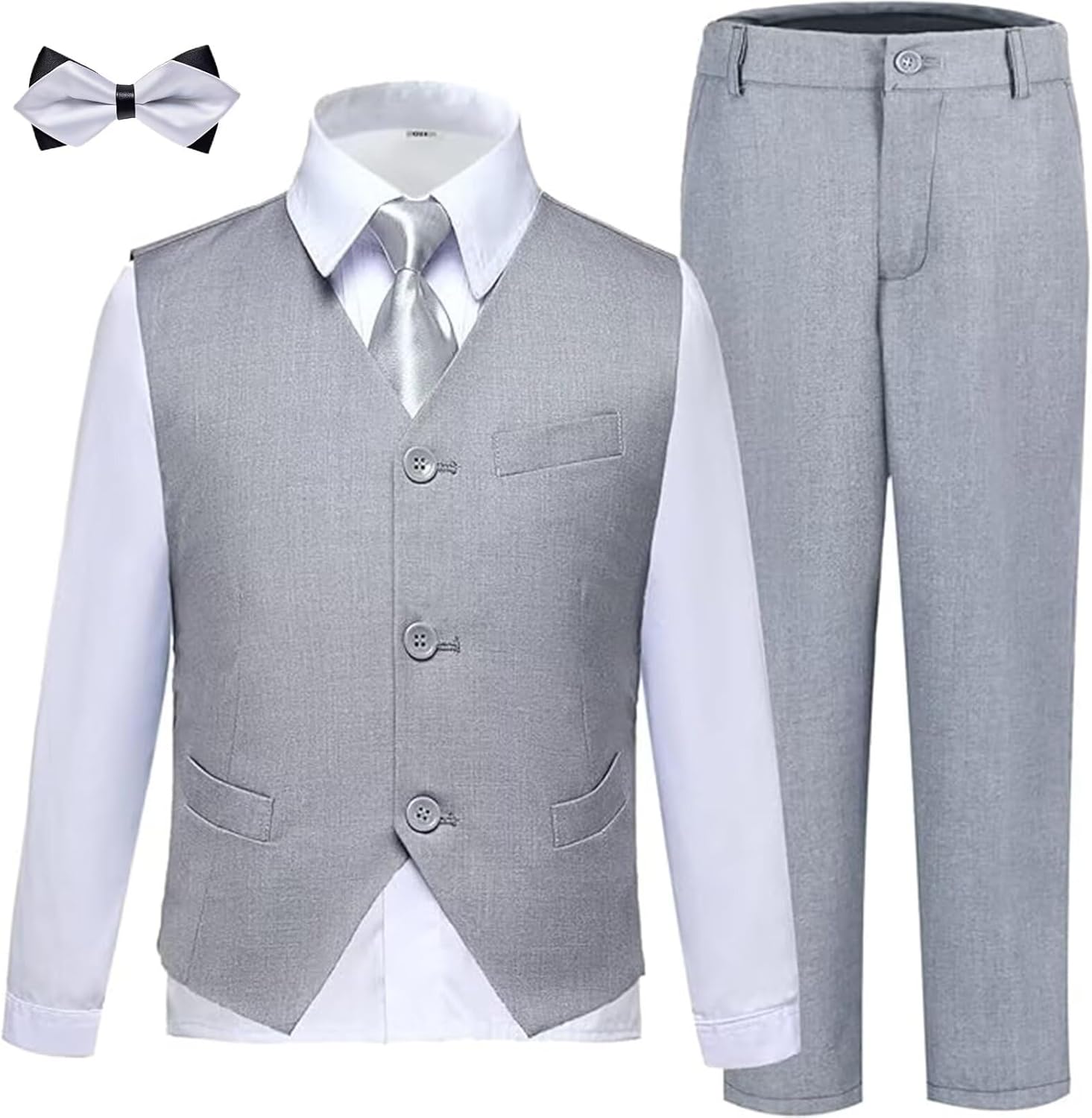 Boys Suits Slim Fit Toddler Tuxedo Set for Weddings and Events