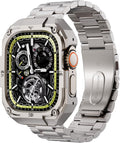 Stainless Steel Case and Band for Apple Watch 44mm for Men - Formal