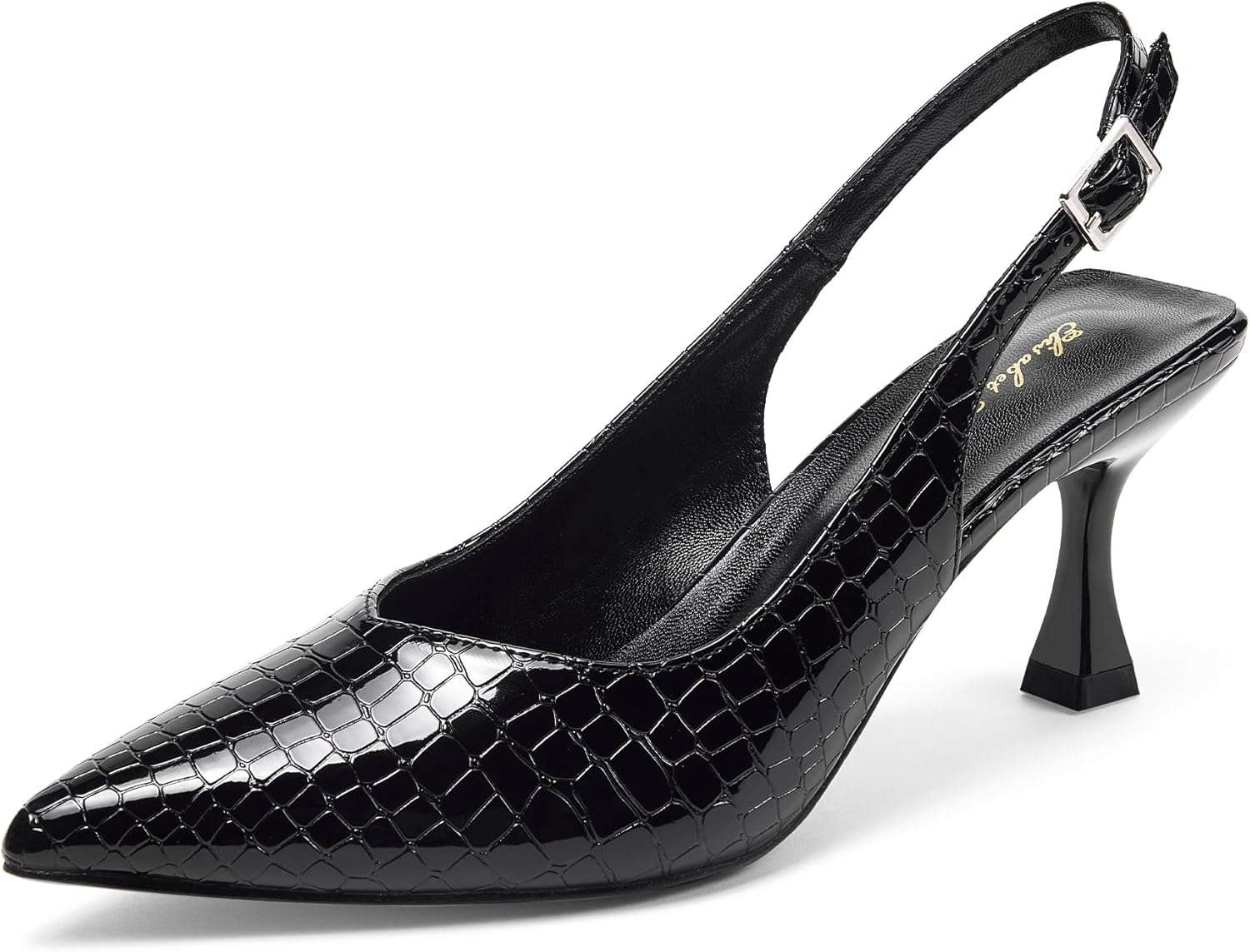 Elisabet Tang Women's Kitten Heel Slingback Pumps for Elegance