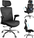 Ergonomic Office Chair High Back with Headrest (Black)