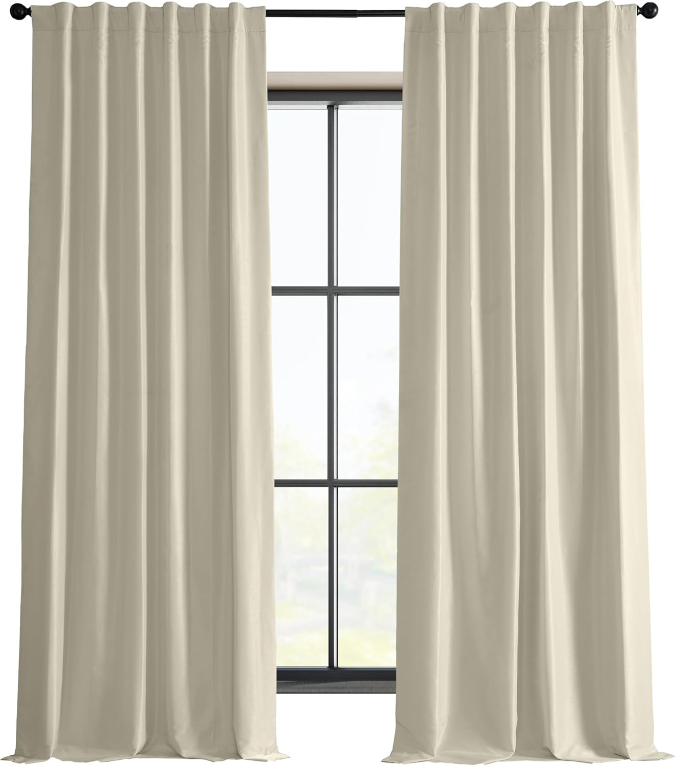 Vintage Textured Blackout Curtain 108 - Half Price Drapes