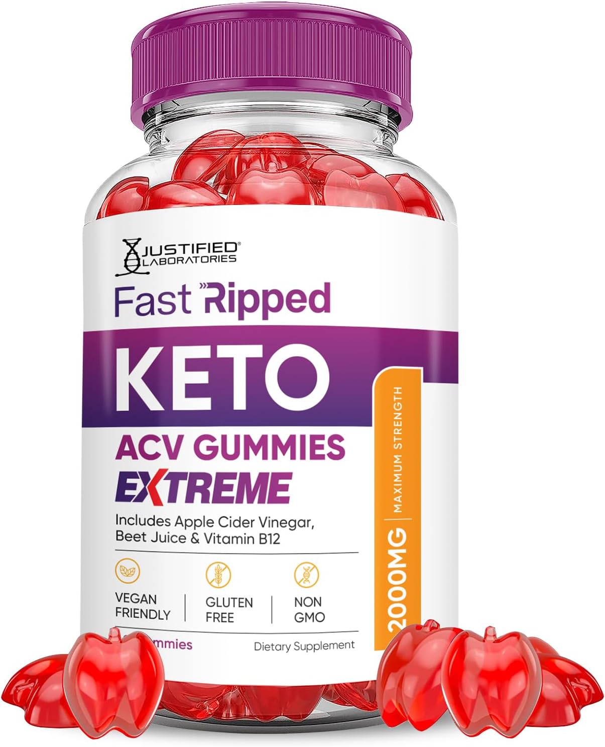 Extreme 2000MG Fast Ripped Keto ACV Gummies