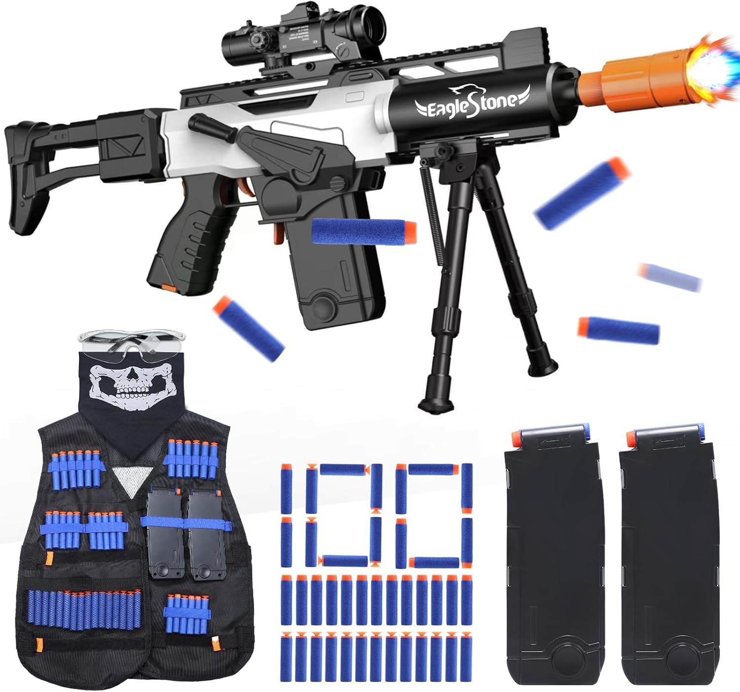 EagleStone Toy Gun for Boys - Realistic Automatic Sniper Rifle