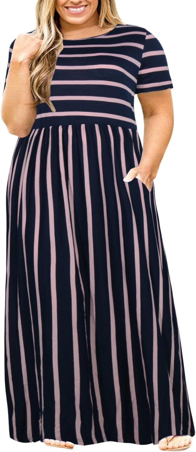 Plus Size Maxi Dresses for Curvy Women by Nemidor - Summer Style