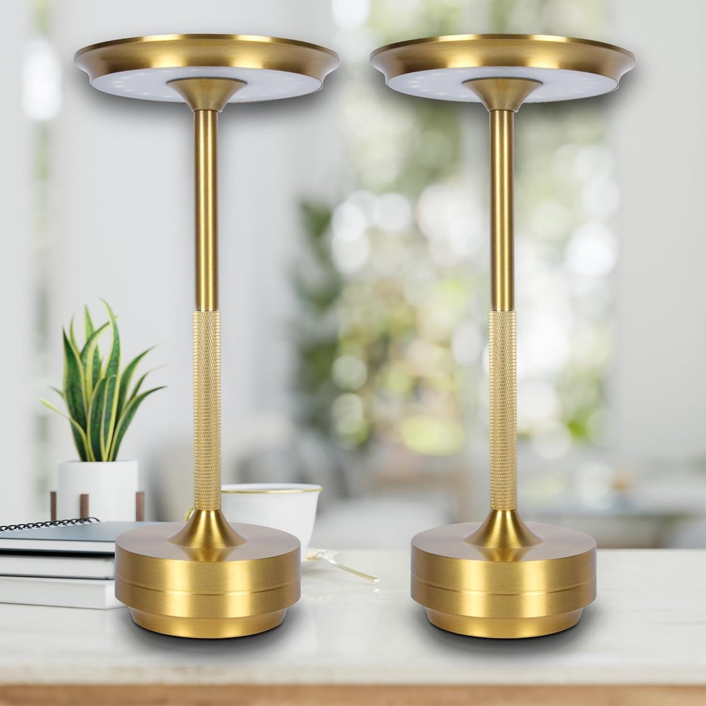 2 Pack Cordless Table Lamps Rechargeable for Elegant Ambiance