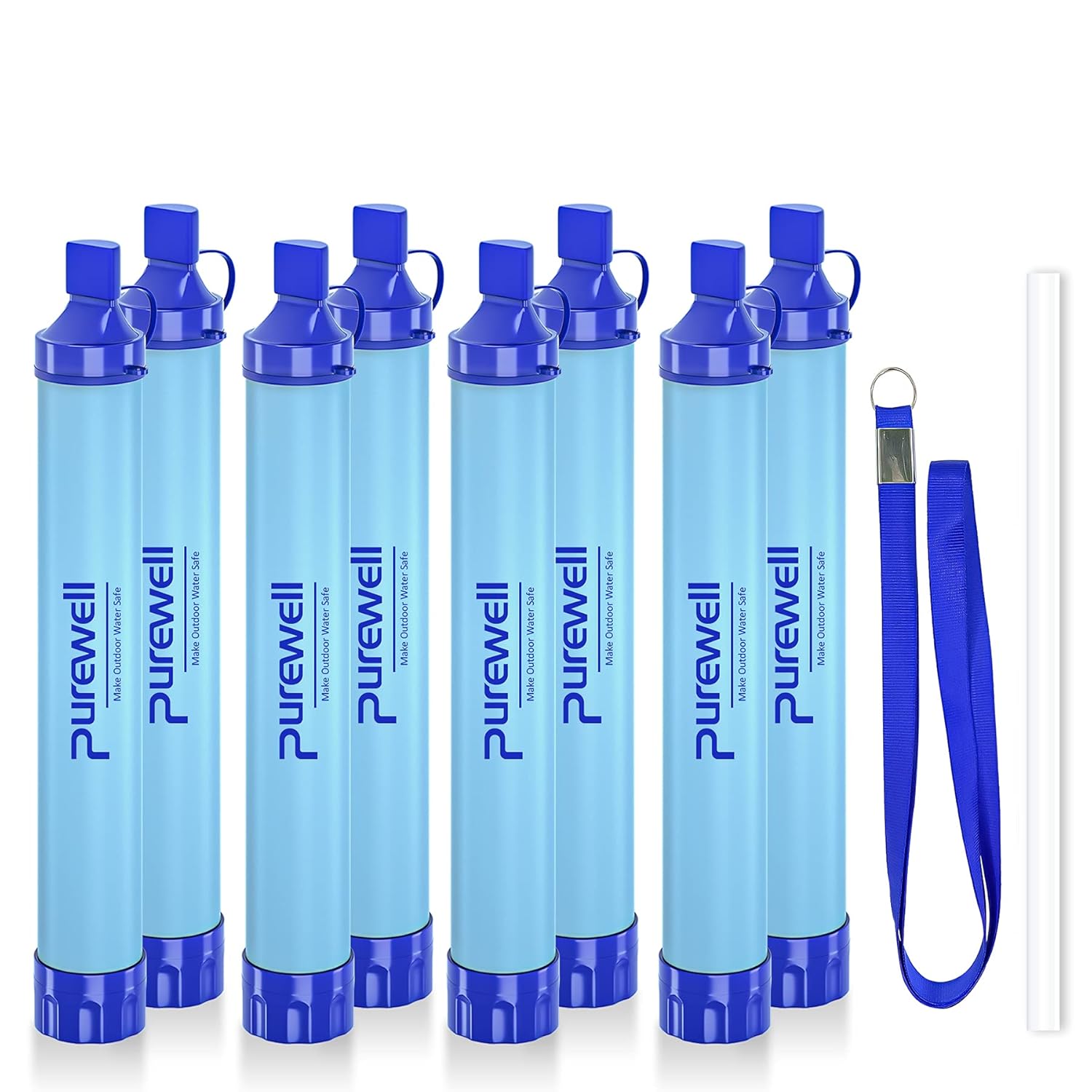 Purewell Outdoor Water Filter Straw for Camping and Hiking
