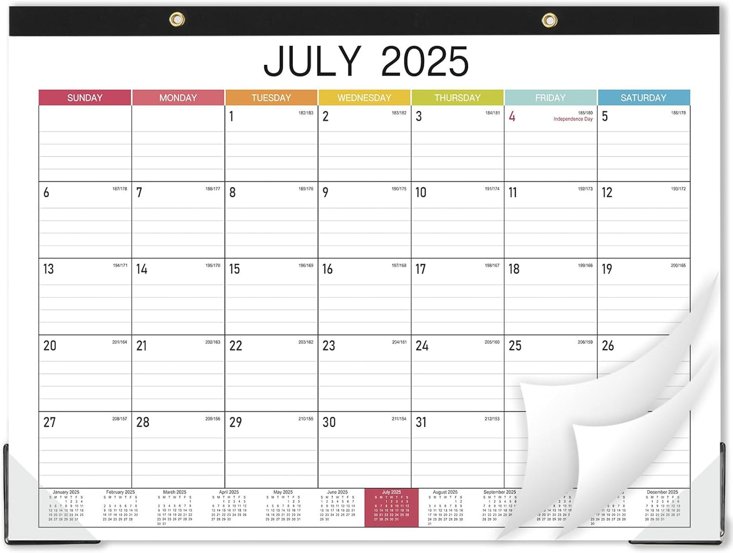 BooQool 2025-2026 Desk Calendar: Organize with Style!