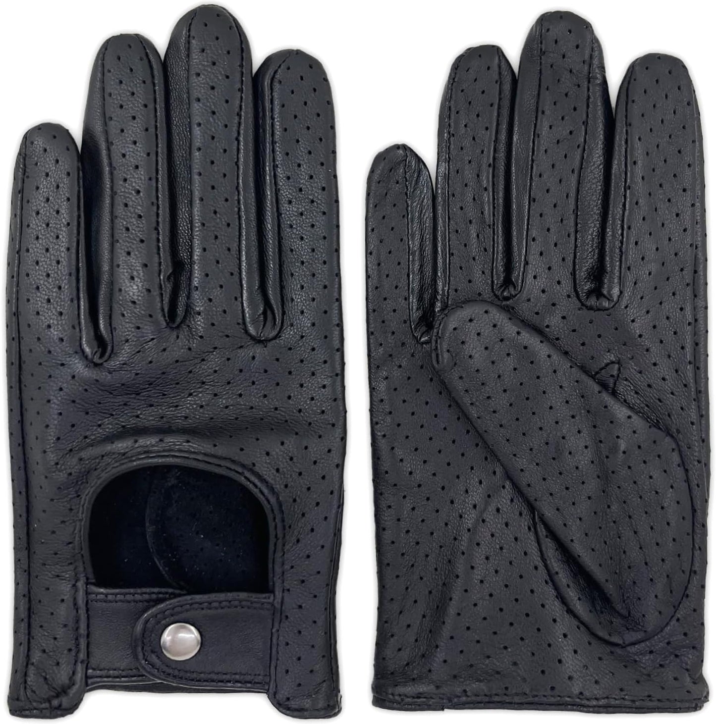 Luxury Touchscreen Leather Driving Gloves