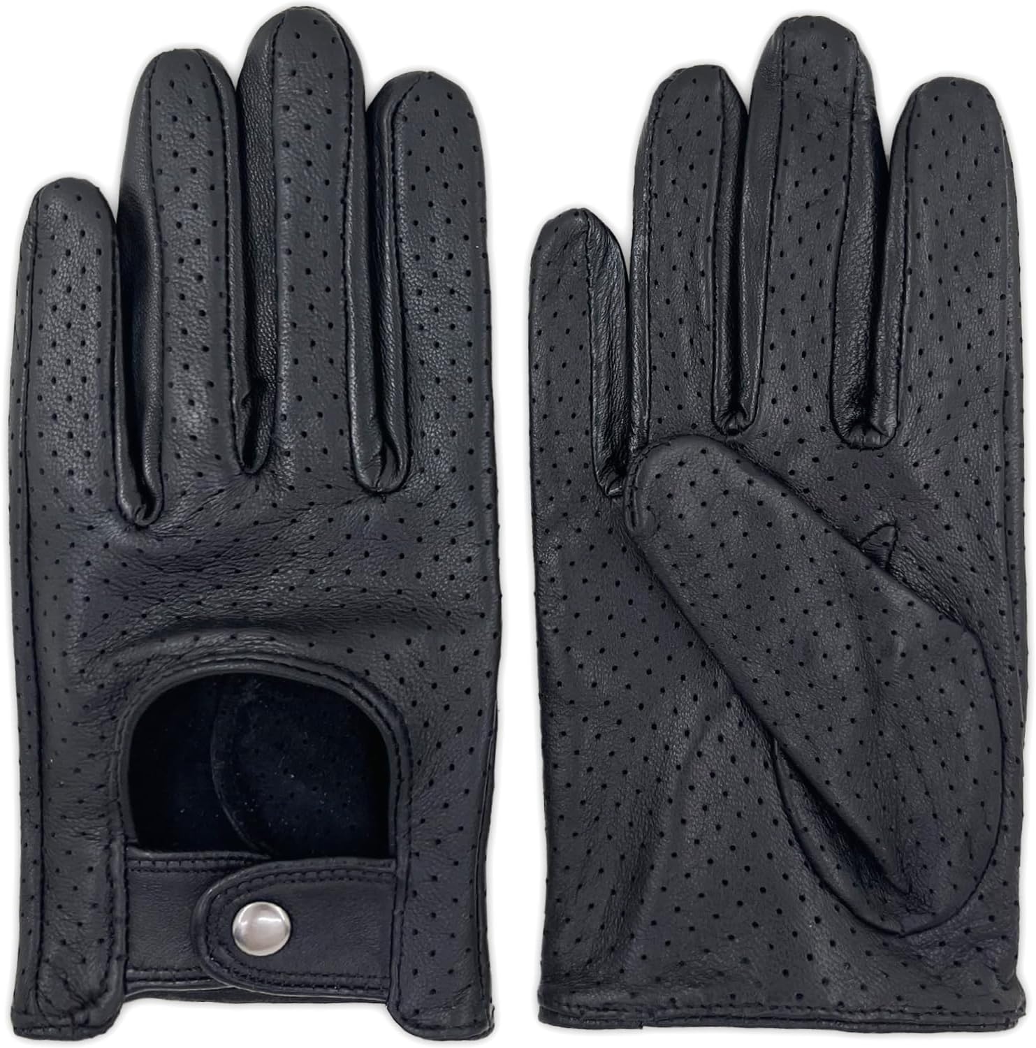 Luxury Touchscreen Leather Driving Gloves