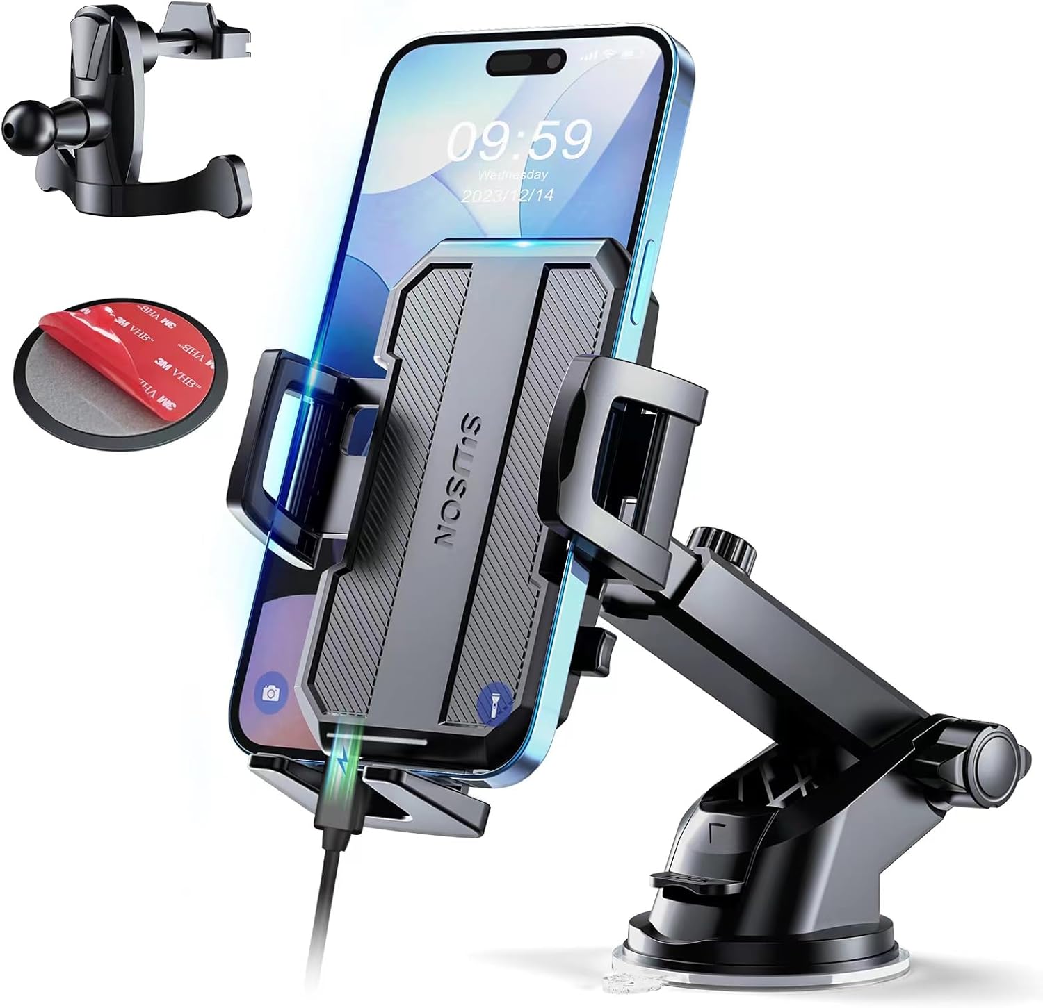 SUUSON Car Phone Holder Mount - Secure Anywhere!