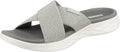 Skechers womens On-the-go 600 Glistening Metallic Mesh Slides