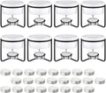 Ceramic Butter Warmers Set with 32 Tealight Candles - Party Ready