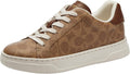 COACH Women's High Line Sneaker - Classic Leather & Canvas