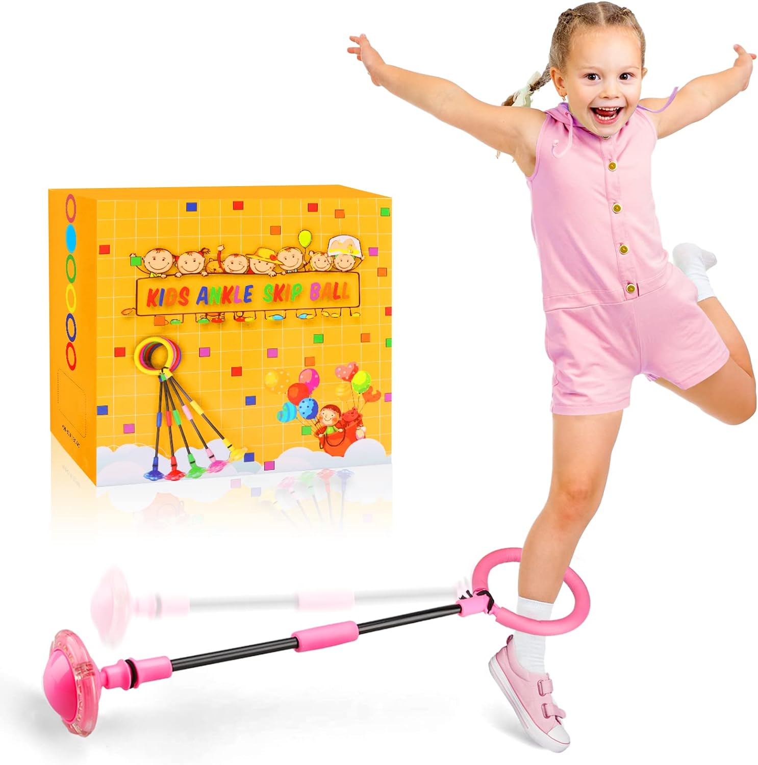 Foldable Flash Skip Ball - Fun Outdoor Game Toy!