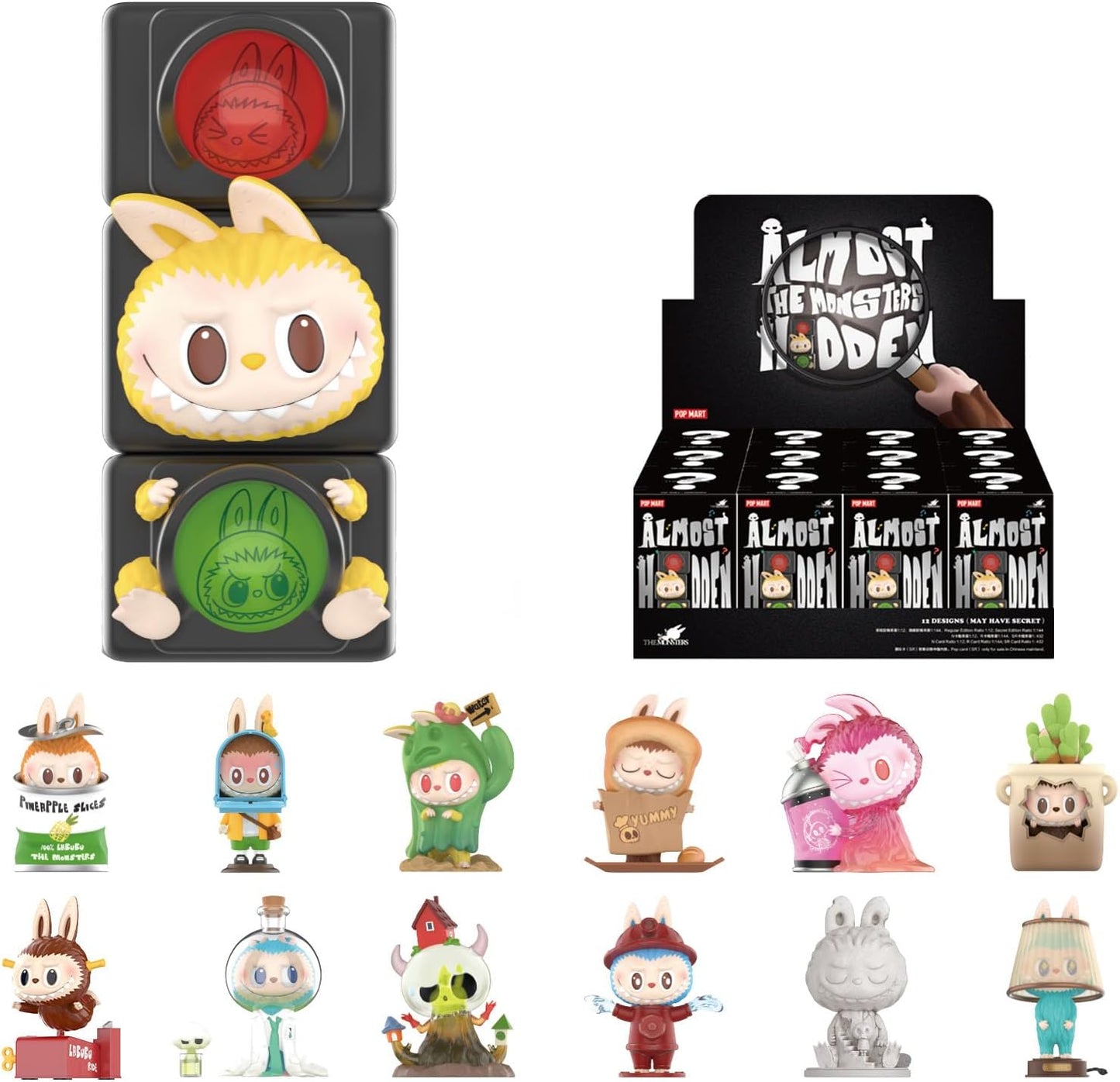 POP MART The Monsters Almost Hidden Series Blind Box Figures