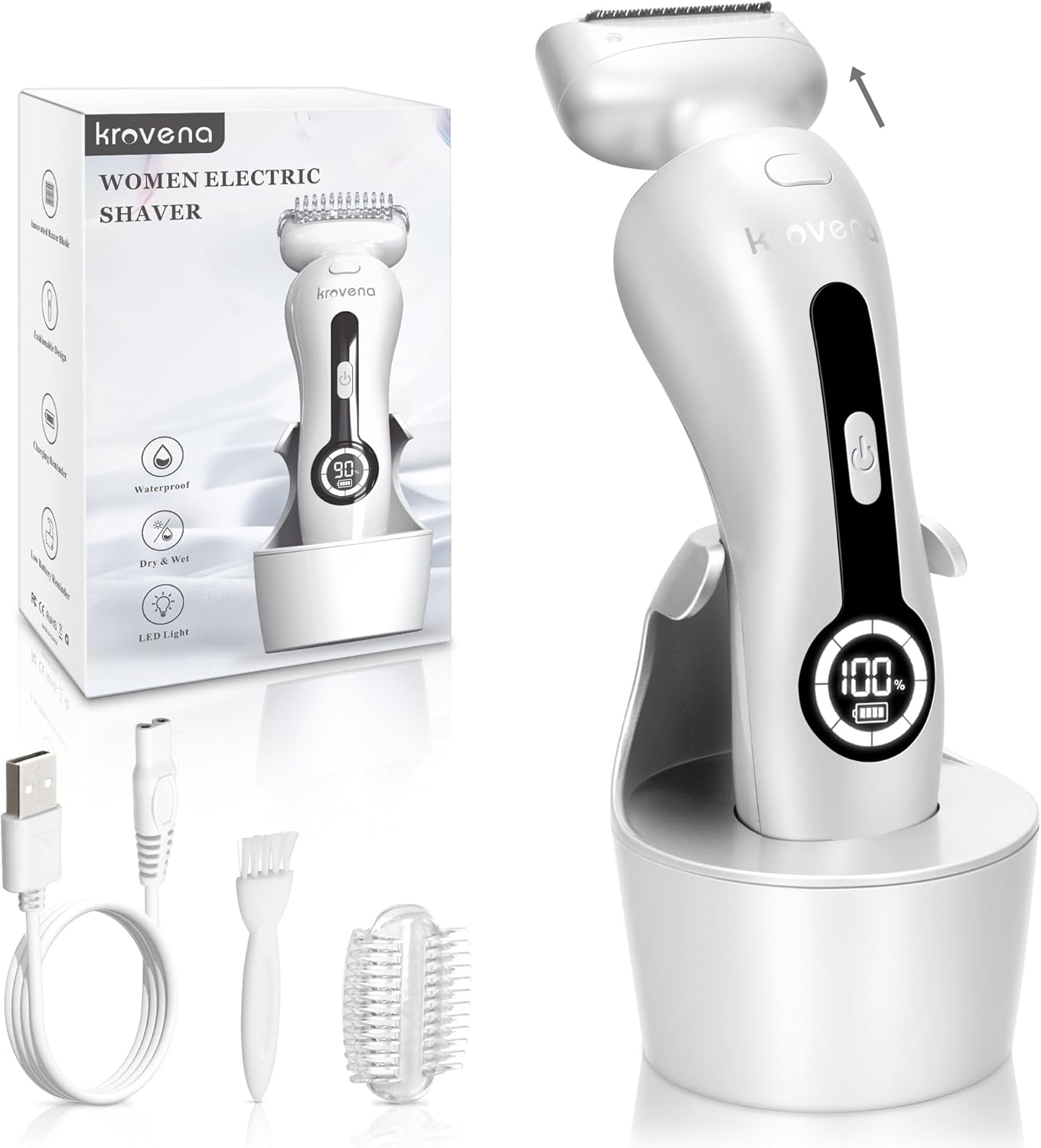 Electric Shaver for Women - Rechargeable Trimmer for Bikini Legs