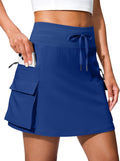 SANTINY 16ft Cargo Skort with 6 Pockets - UPF50+ Lightweight Skort