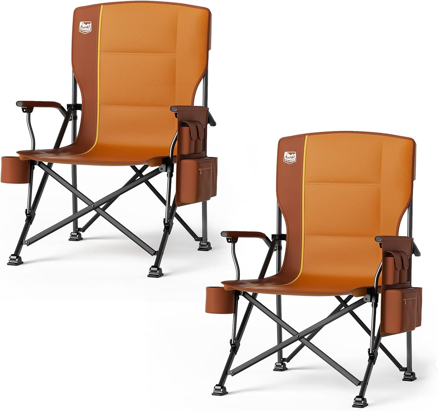 Oversized Folding Camping Chair with High Back for Comfort