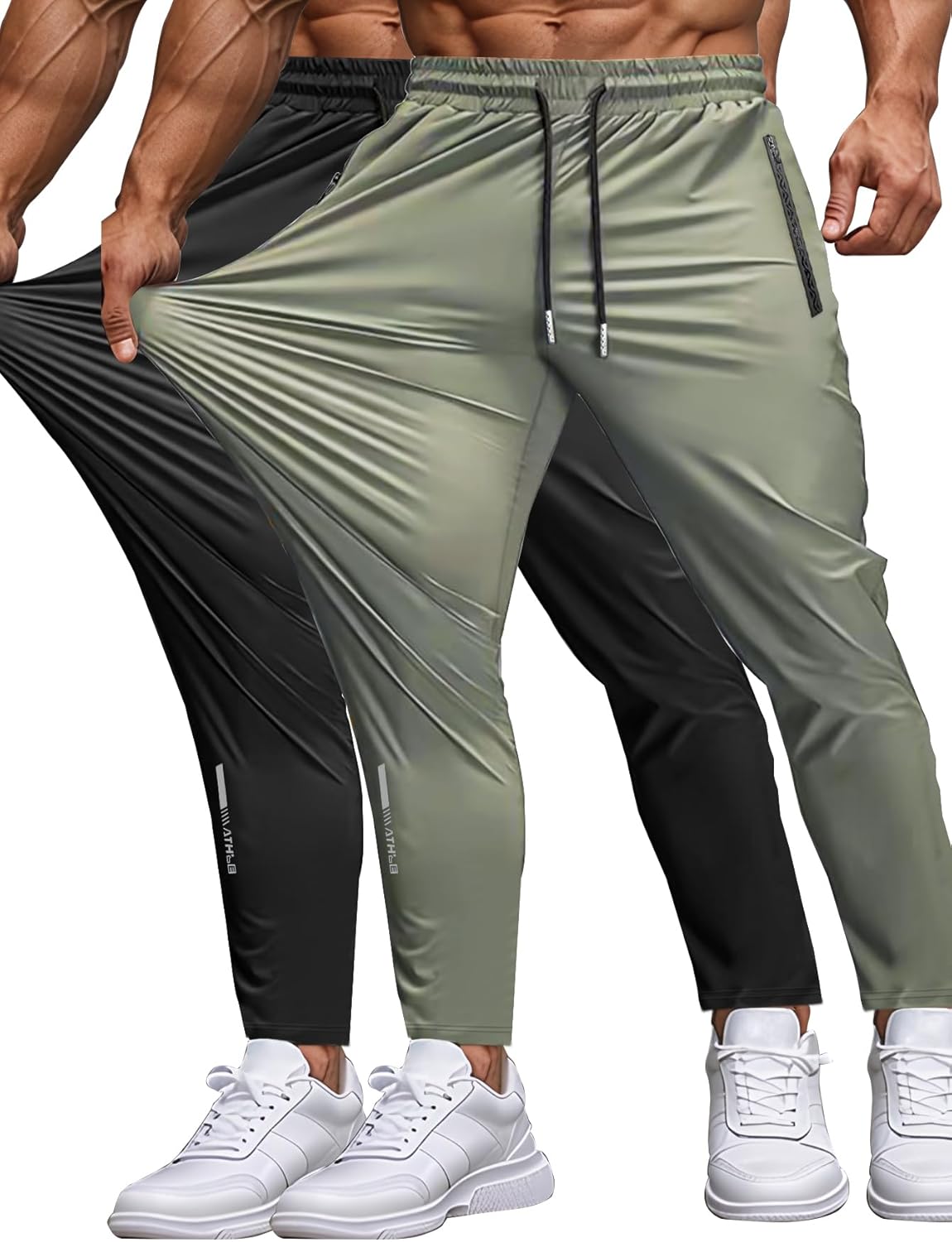 Men's Lightweight Active Sweatpants for Running and Yoga