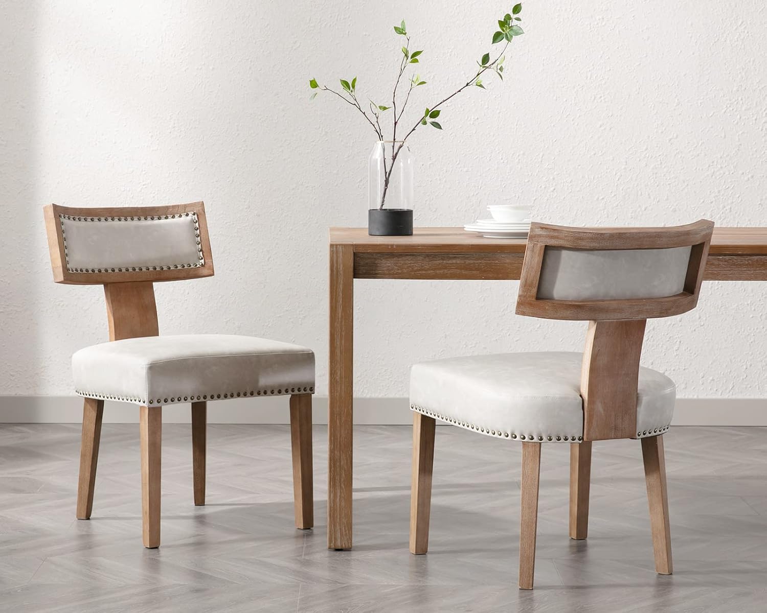 HNY Mid Century Modern Dining Chairs Set of 2 for Chic Spaces