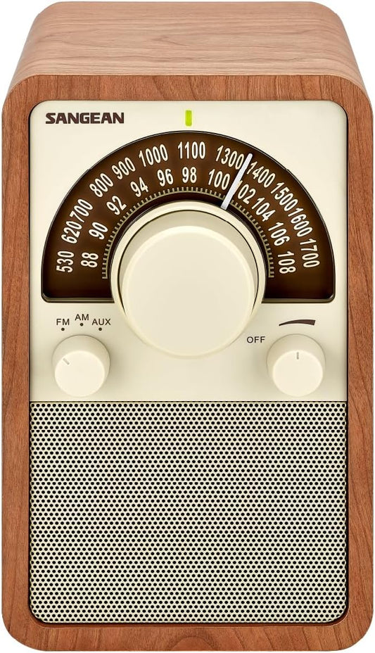 Sangean WR-15WL AM/FM Table Top Wooden Radio for Music Lovers