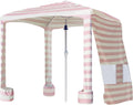 AMMSUN Beach Cabana 6.2ftx6.2ft Beach Canopy - Fast Setup Sun Shade