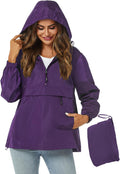 Avoogue Womens Rain Jacket with Hood - Lightweight Packable easy